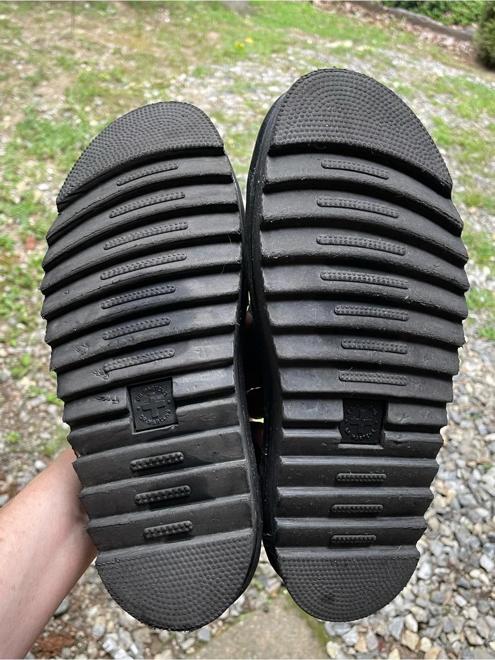 Dr Martens Blaire Platform Black Sandals Size 8